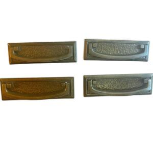 MCM Bassett Brass Bail Pull - From Tavern Walnut Dresser Set - Vintage Hardware